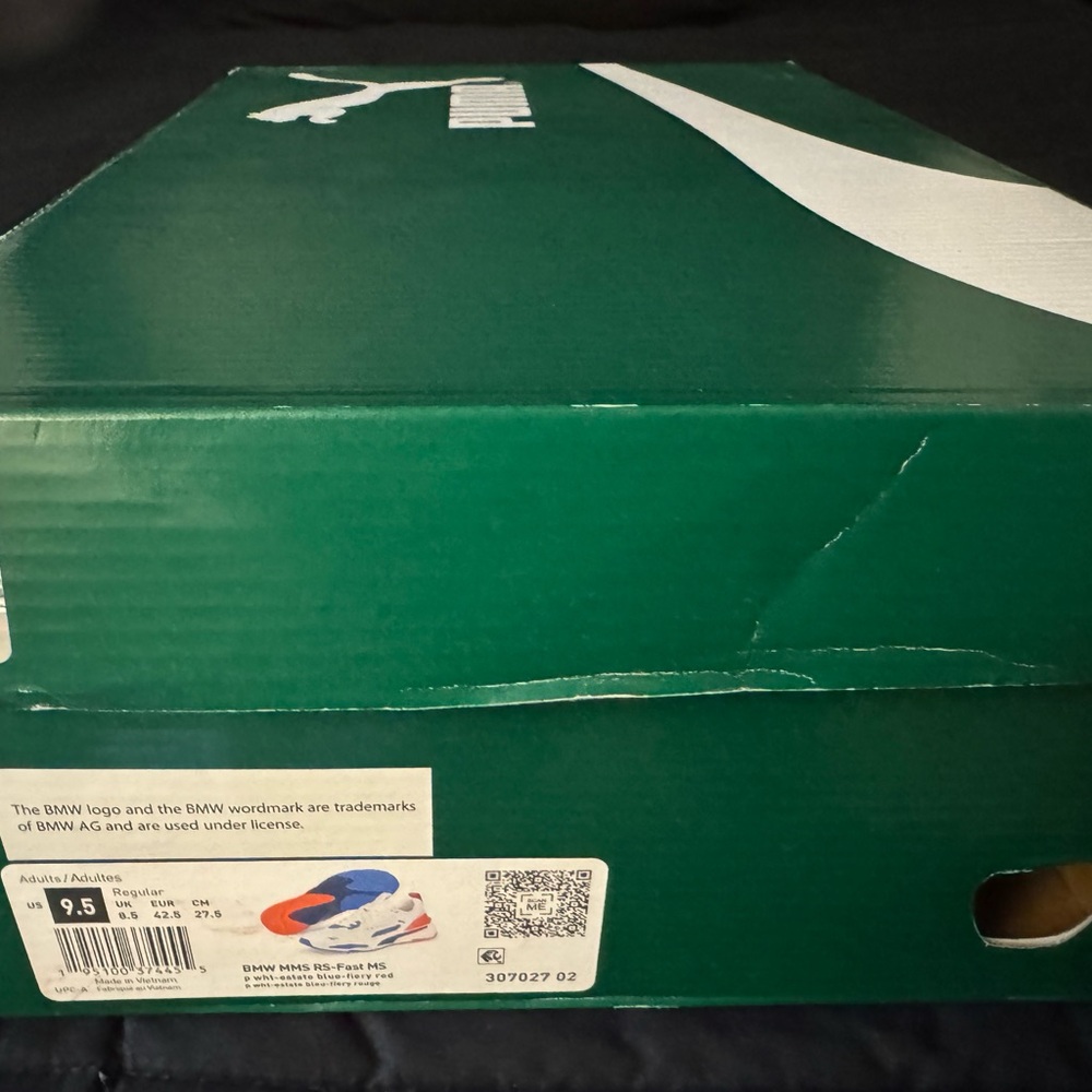 New Puma BMW White and Blue Athletic Shoes - Picture 4 of 4